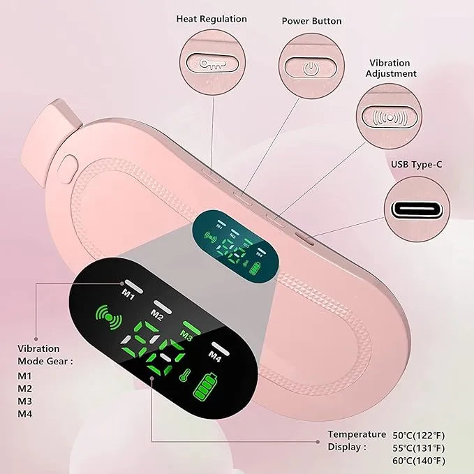 Digital Period Pad Heating And Vibrating For Healing Period Cramps