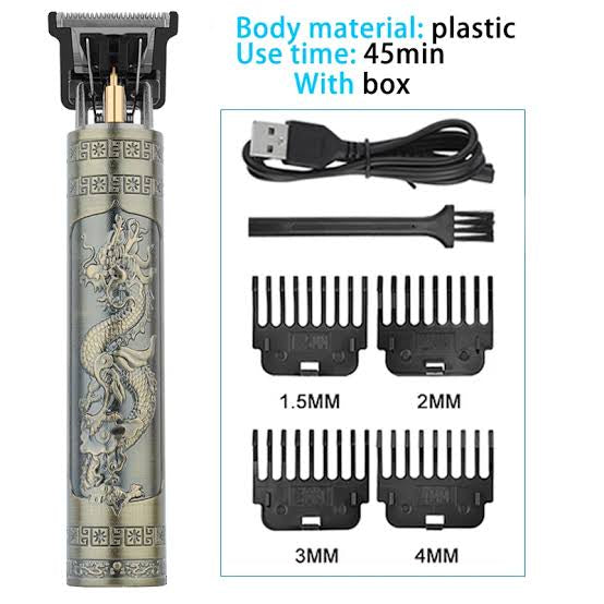 (Plastic) Vintage T9 Hair Trimmer For Men